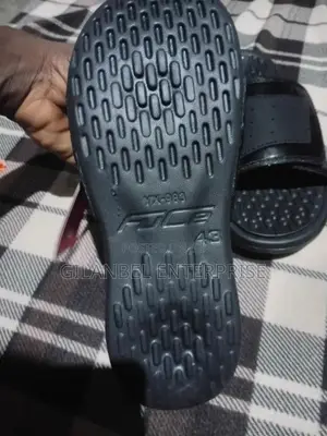 Brand New Black Fice Comfort Slides / Slippers - Size 43