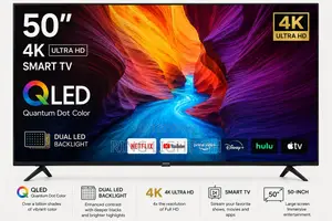 Samsung 50" Uhd Smart Tv With Qled Display Dual Led Backlight