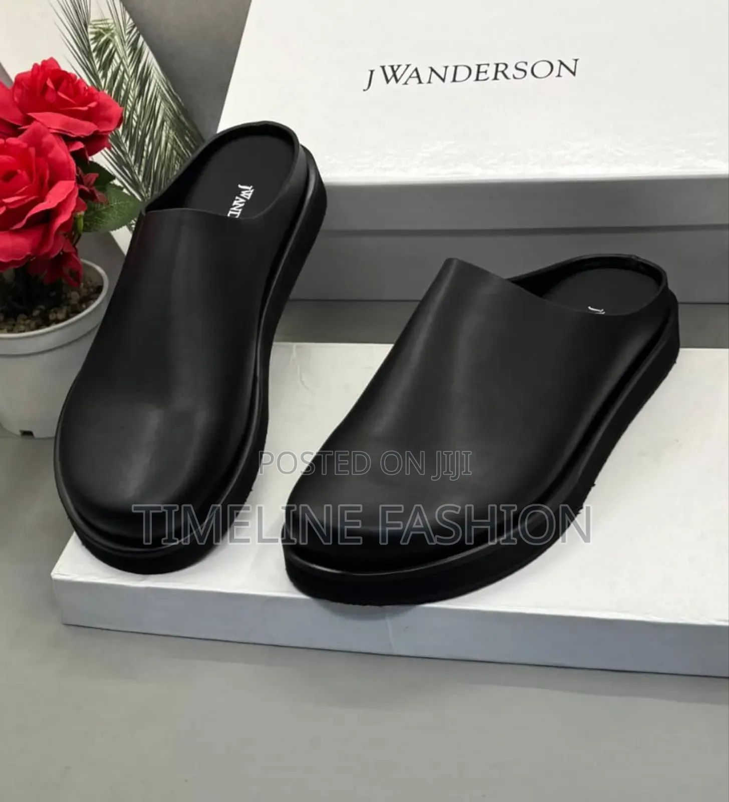 All Black Jw Anderson Men's Half Shoe Size 39 -46