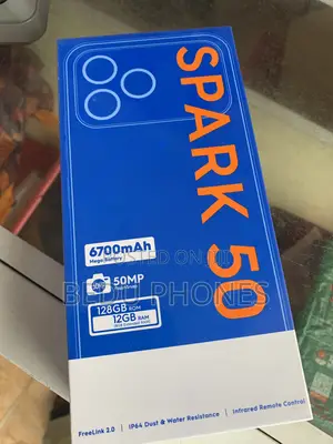 New Tecno Spark 50 128 GB Black