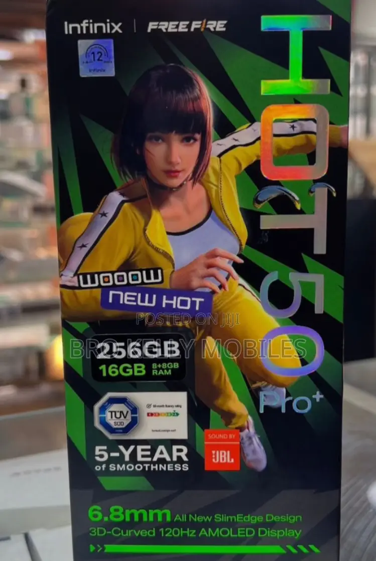 New Infinix Hot 50 Pro+ 4G 256 GB Black