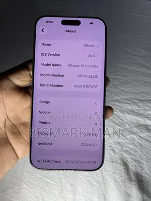 Apple iPhone 16 Pro Max 256 GB Rose Gold