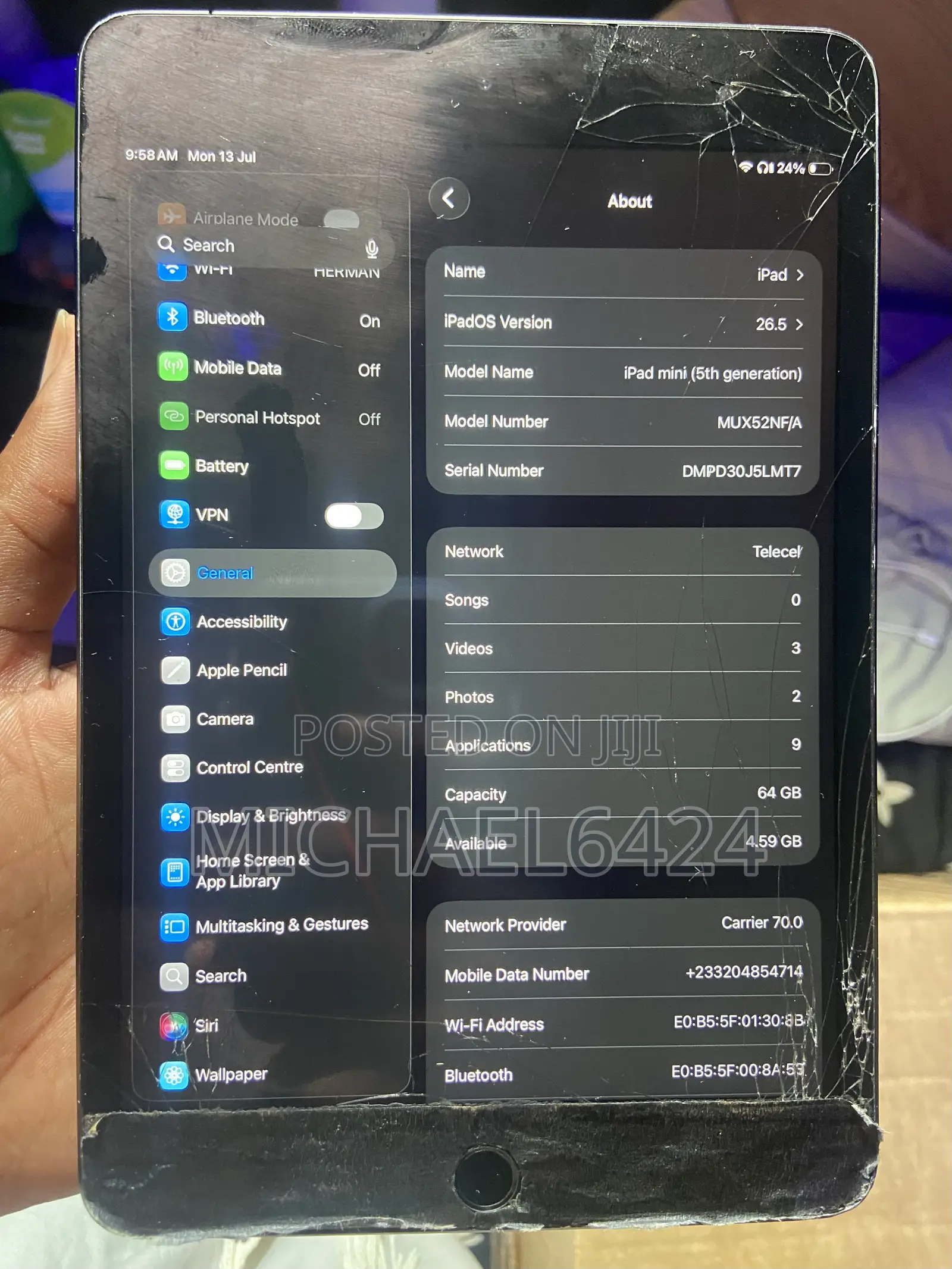 Apple iPad mini 5 64 GB Gray