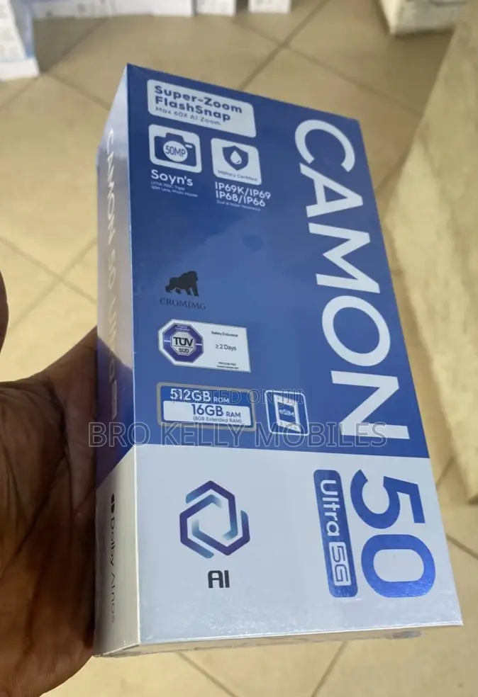 New Tecno Camon 50 Ultra 512 GB Black