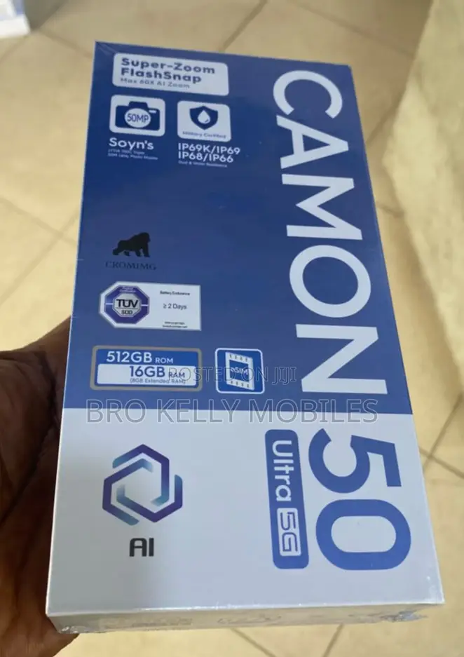 New Tecno Camon 50 Ultra 512 GB Black