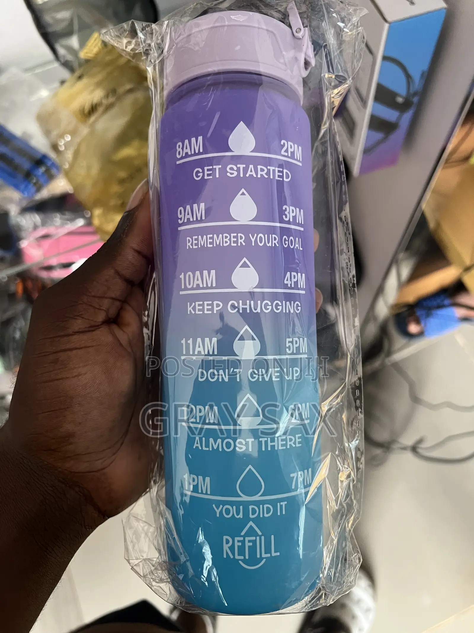 Motivational Water Bottle With Time Marker Leak-Proof | Bpa-Free