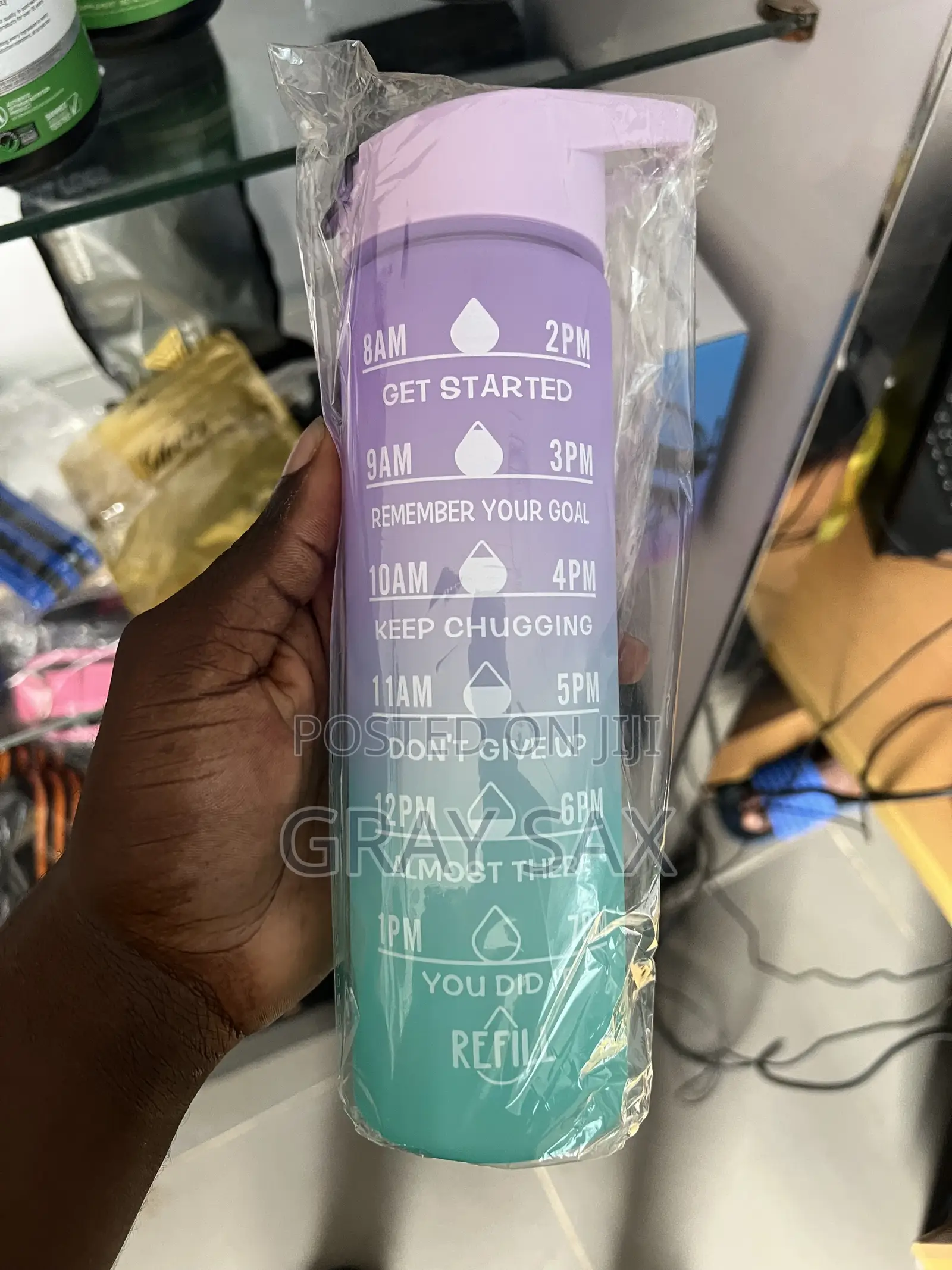 Motivational Water Bottle With Time Marker Leak-Proof | Bpa-Free