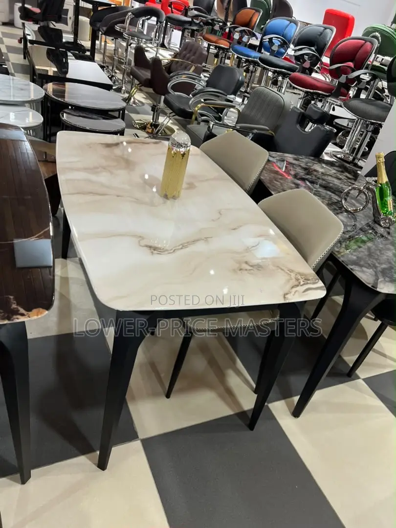 New 4 Seater Marble Dining Table