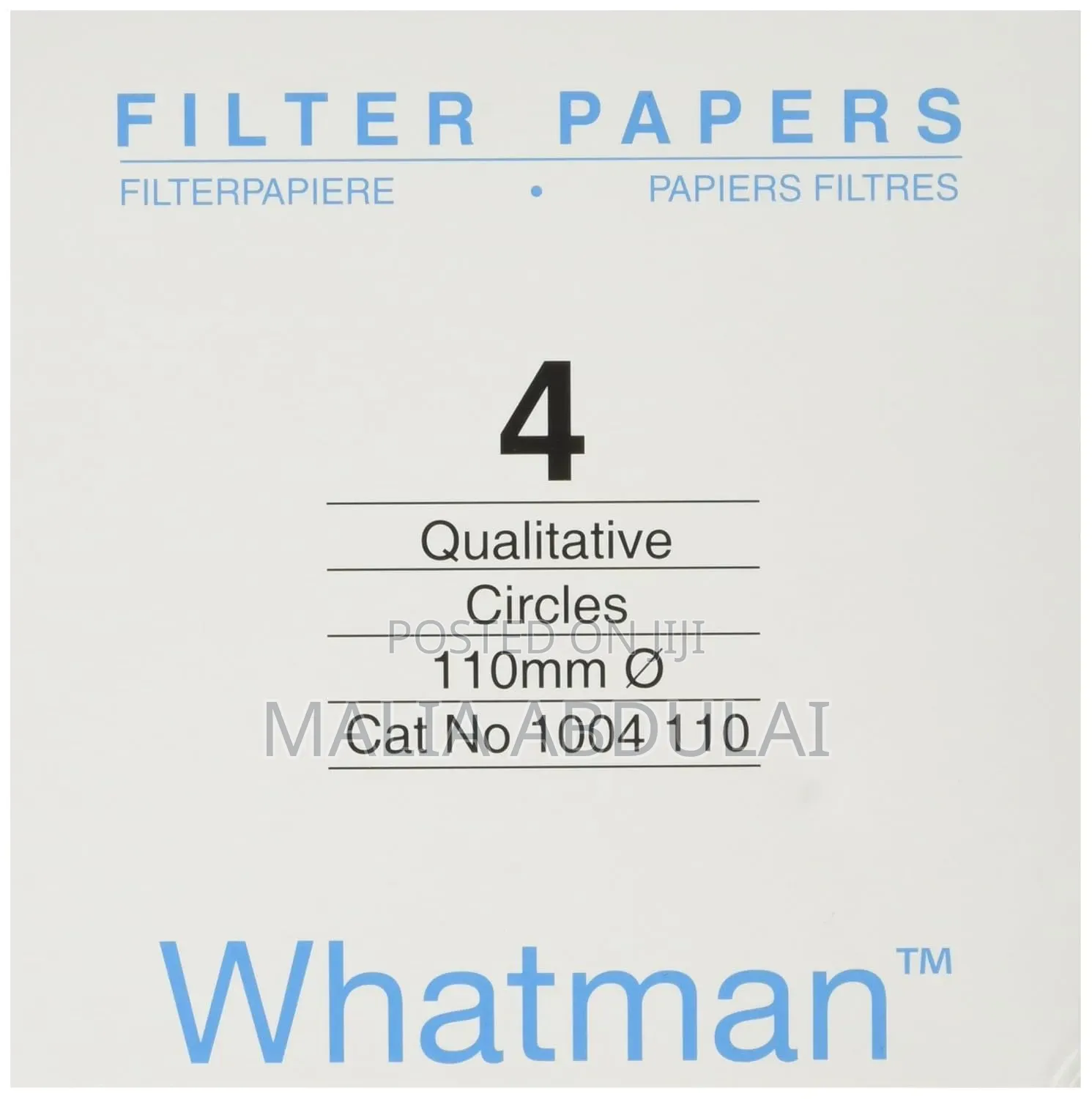 Filter Paper What Am 110mm