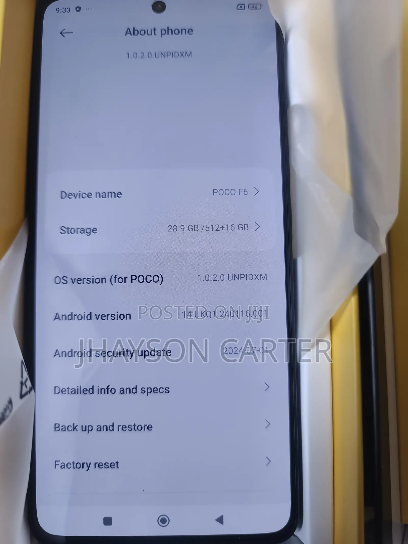 New Xiaomi Poco F6 512 GB Black