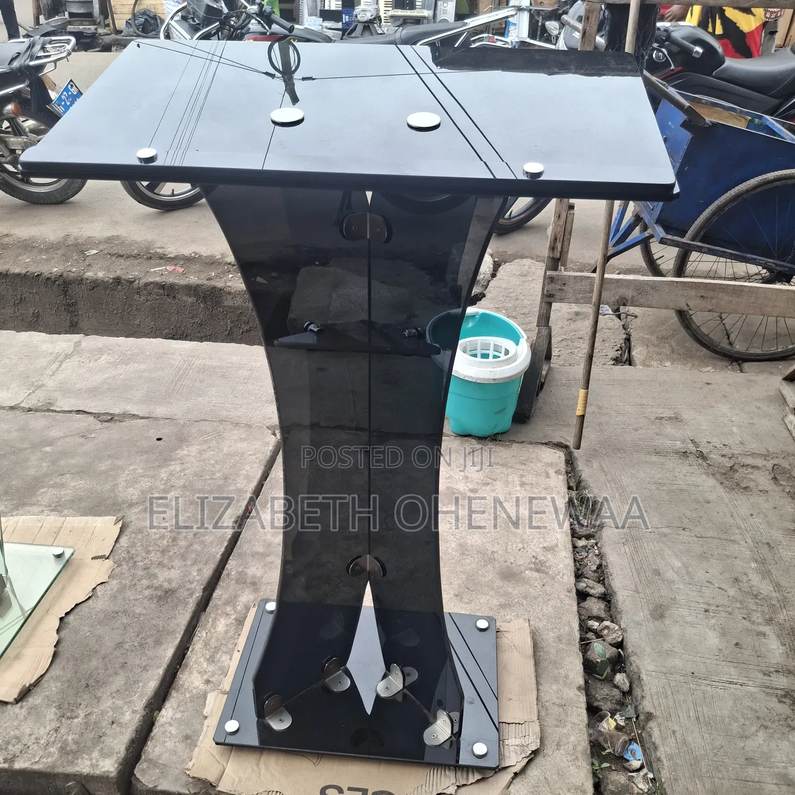 Black Glass Pulpit