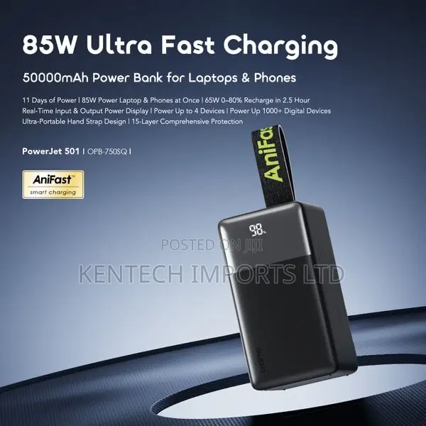 Oraimo Powerjet 501 50000mah 85w Fast Charging Power Banks
