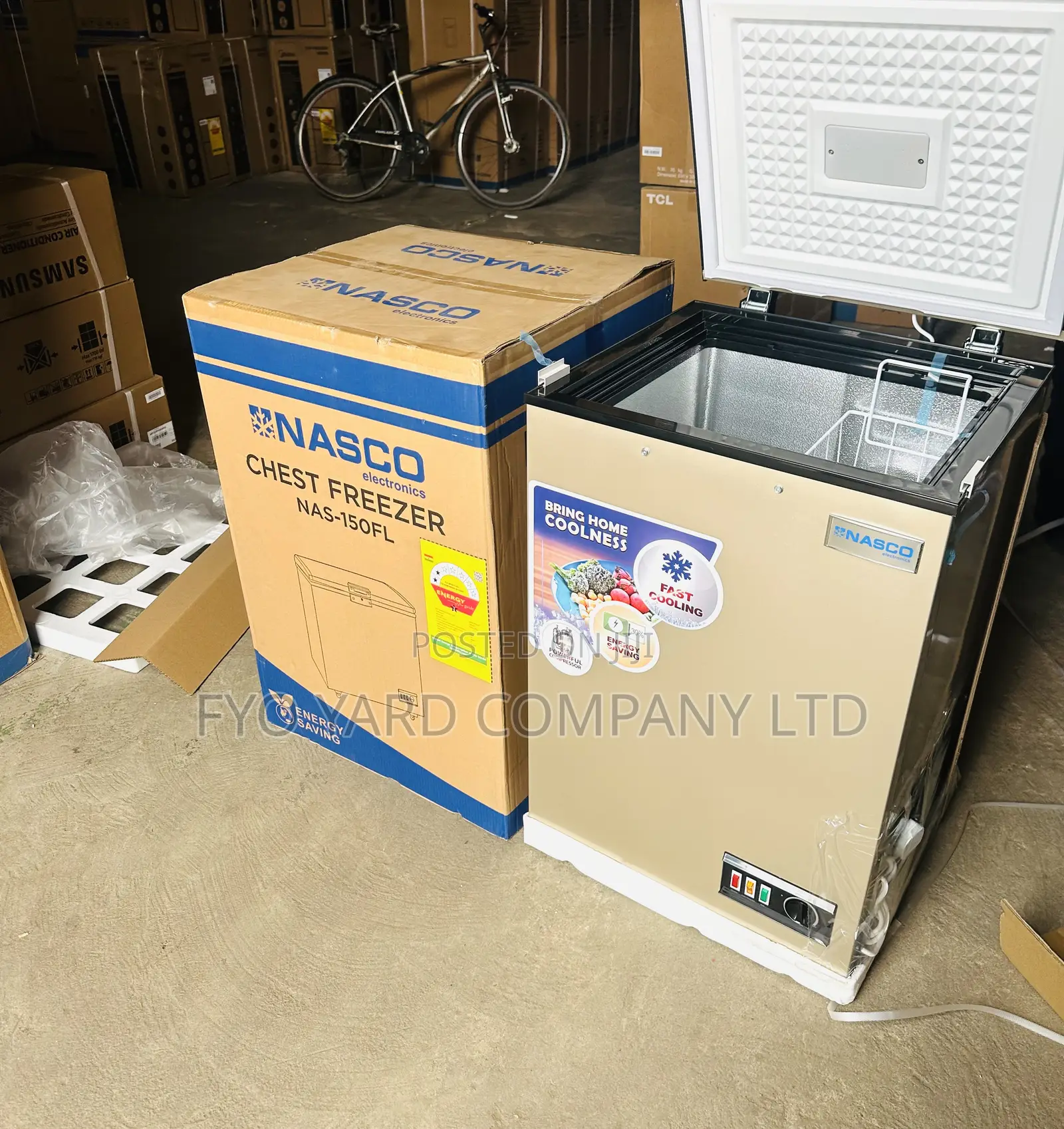 High Quality Nasco Fast Freezing 100liters Storage Chest Freezer