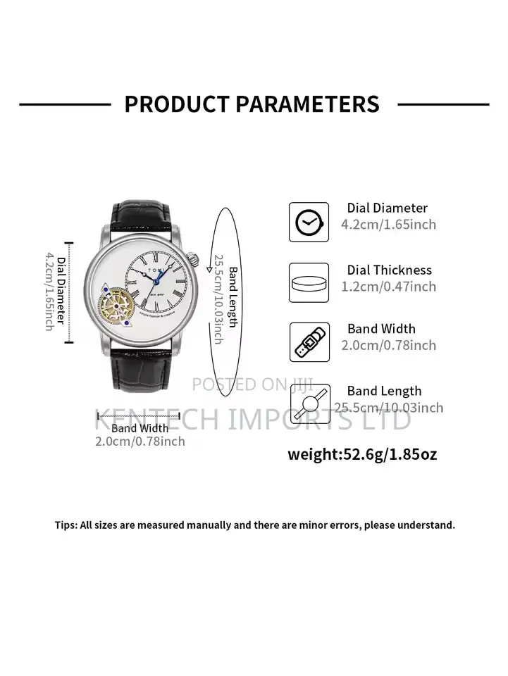 Tomi Set Gift Box Luxury and Fashionable Men's Quartz Watch