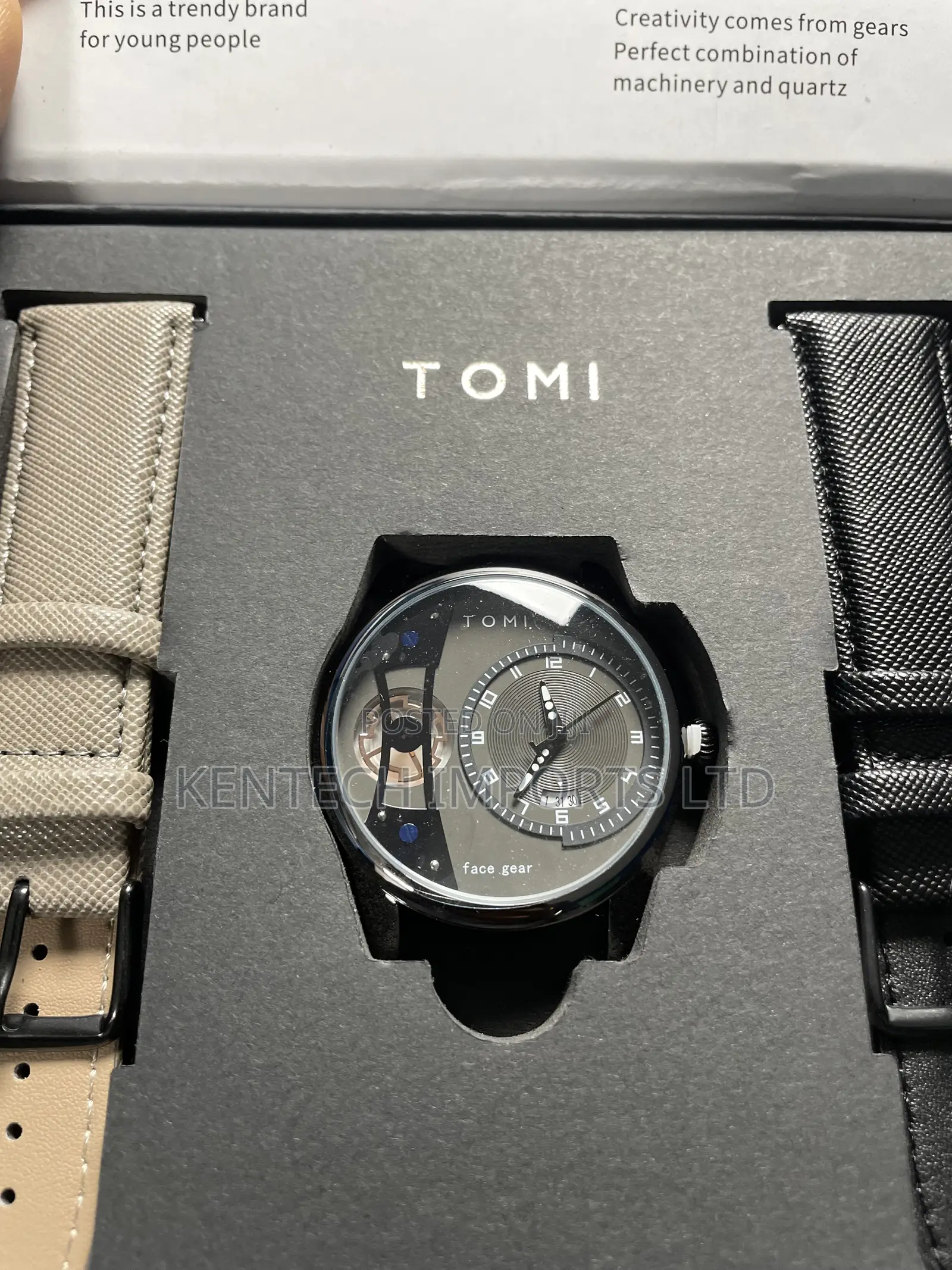 Tomi Set Gift Box Luxury and Fashionable Men's Quartz Watch