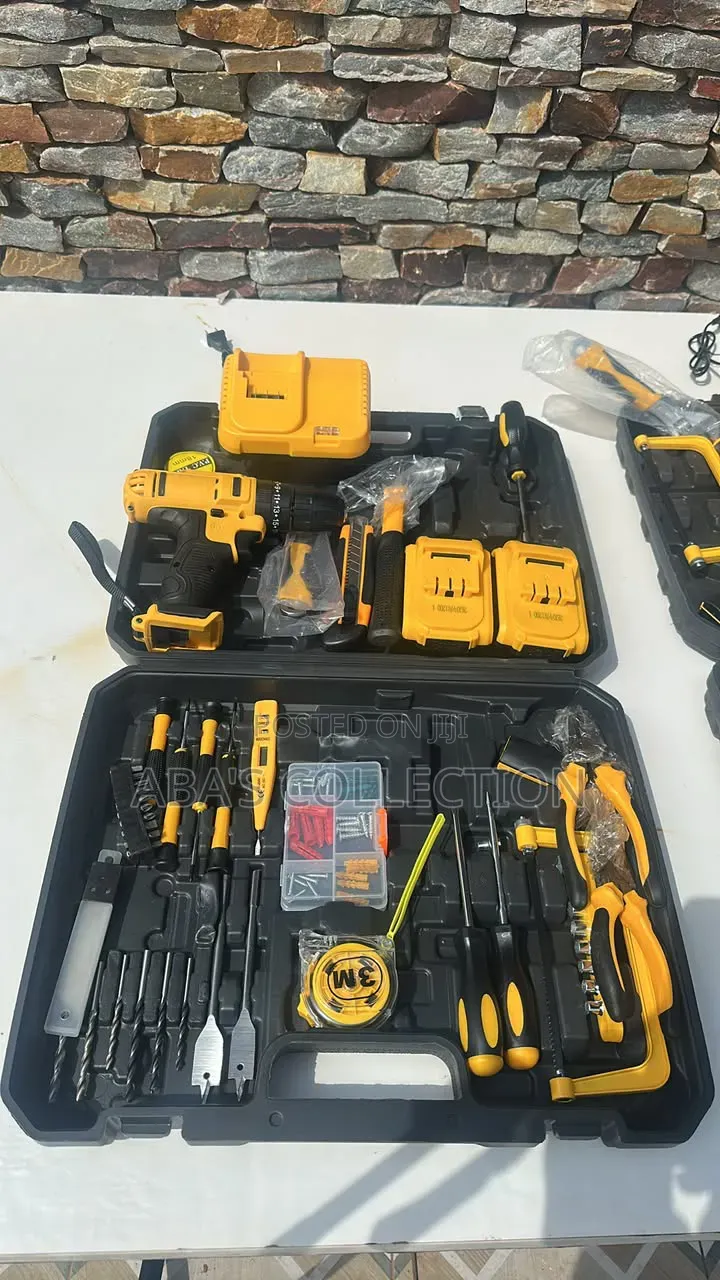 Power Drill (Cordless) + Tool Box Repair Kit