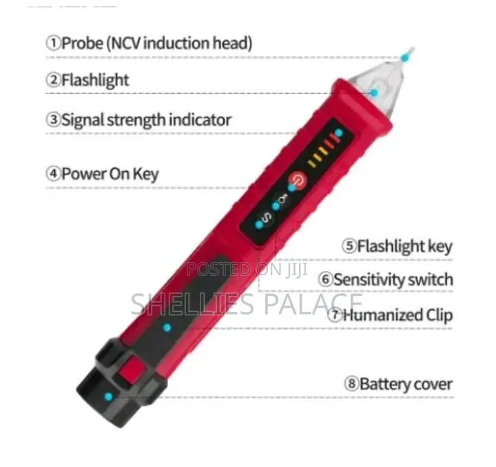 Non Contact AC Voltage Detector Tester Meter 12v - 1000v Pen