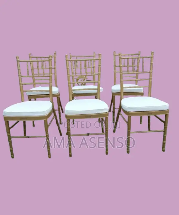 Gold Metal Chiavari Chair For Banquet And Party
