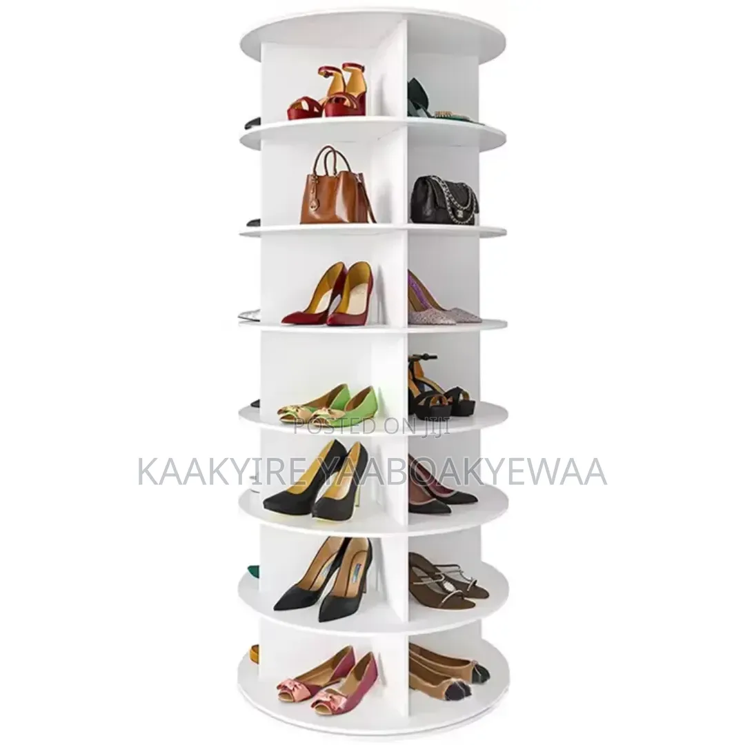 Spinning/Rotating Shoe and Bag Rack
