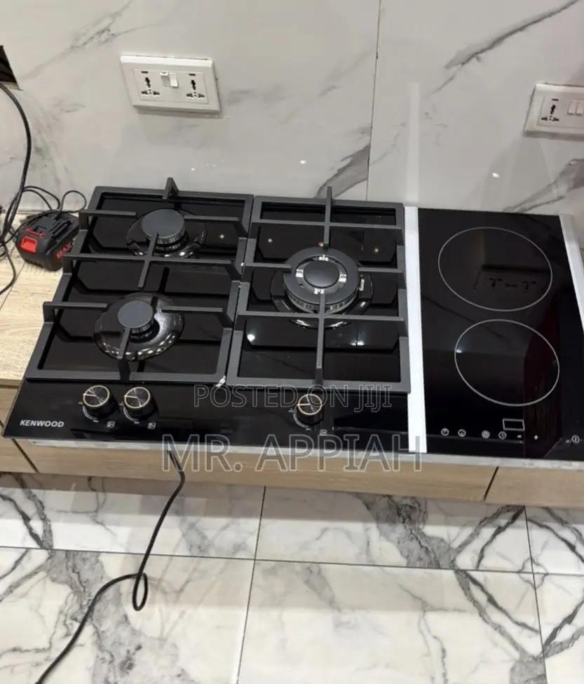 Get Classic Kenwood 3 Gas With 2 Electric Hob(Glass) Black 
