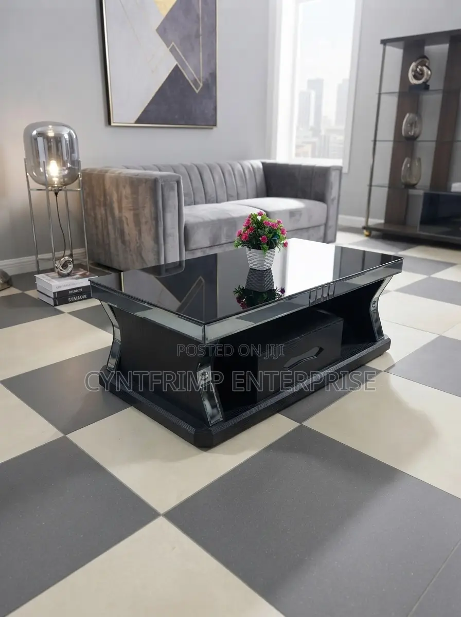 Black Glass Coffee Table