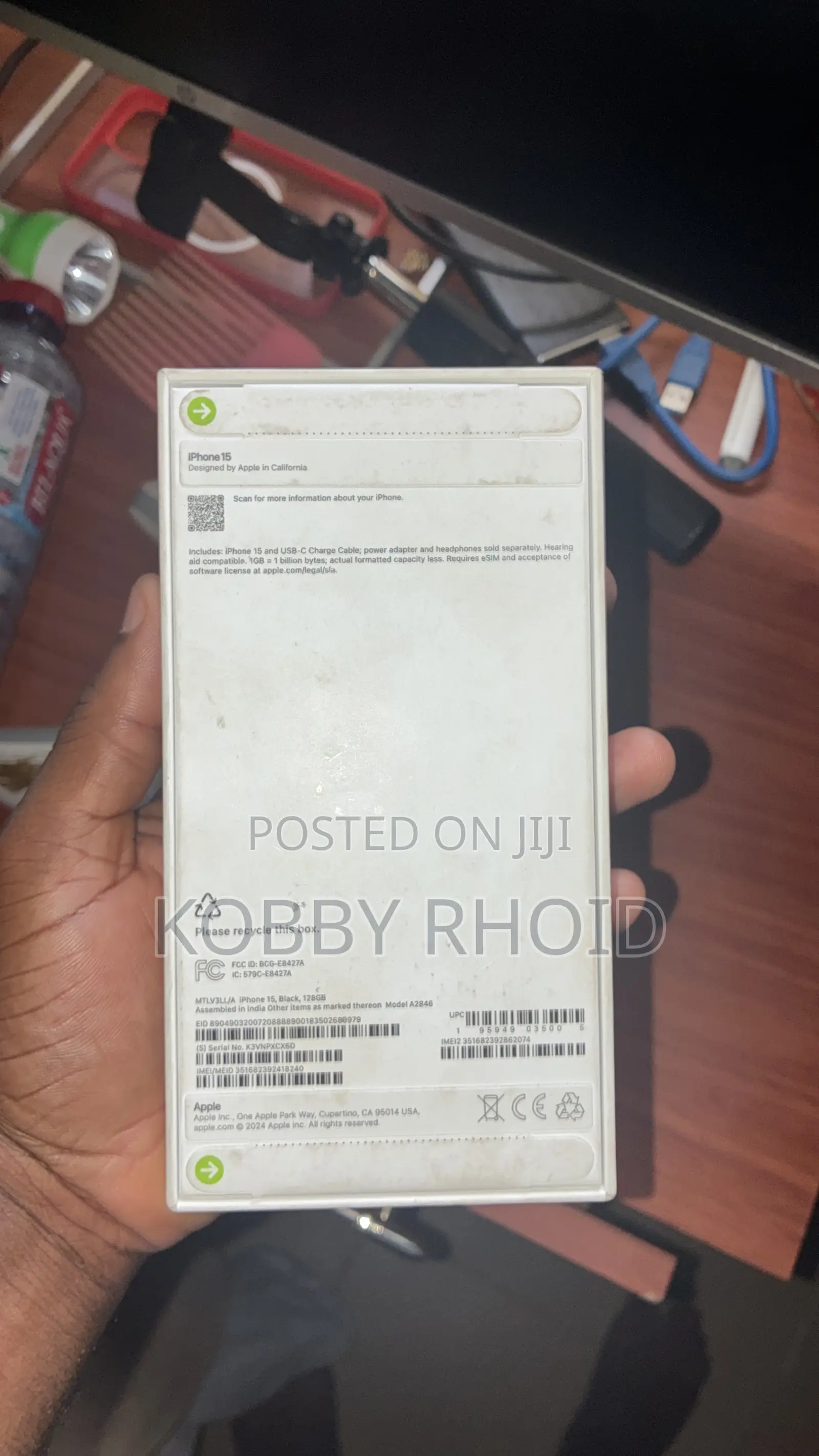 New Apple iPhone 15 128 GB Black