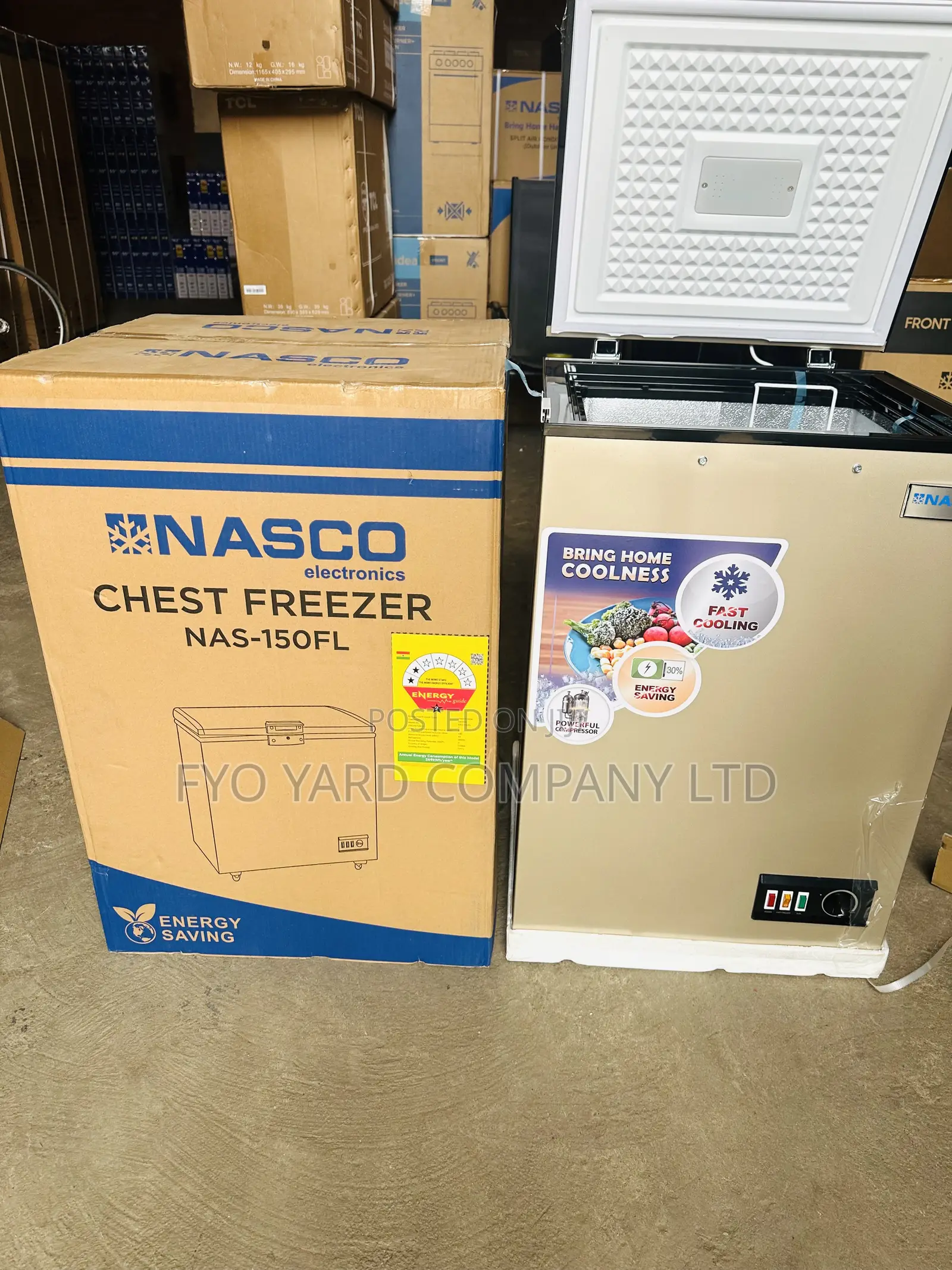 Quality Long Lasting Nasco 100liters Top Chest Freezer