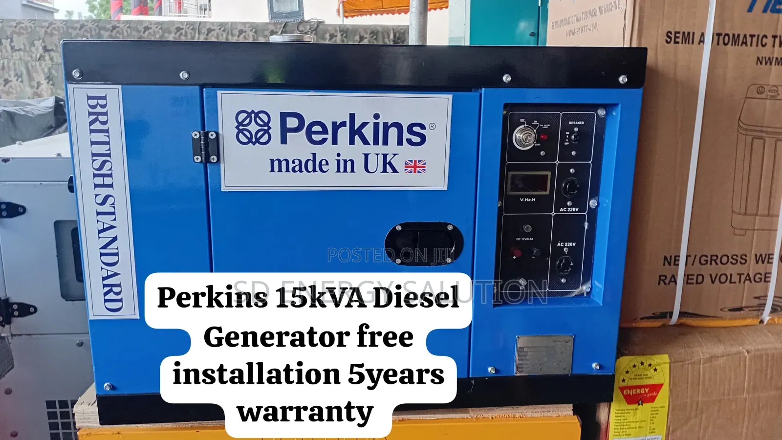 Perkins 15kva Silent Diesel Generator for Homes Offices