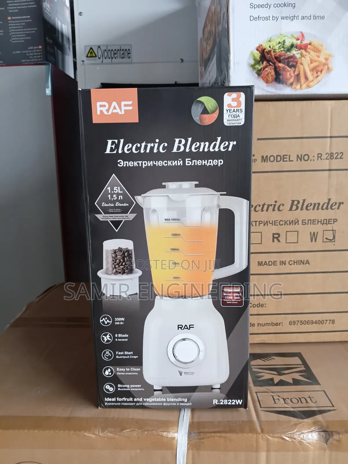 Raf 2-in-1 Blender 1.5l (R.2822w): Your Ultimate Kitchen Powerhouse!