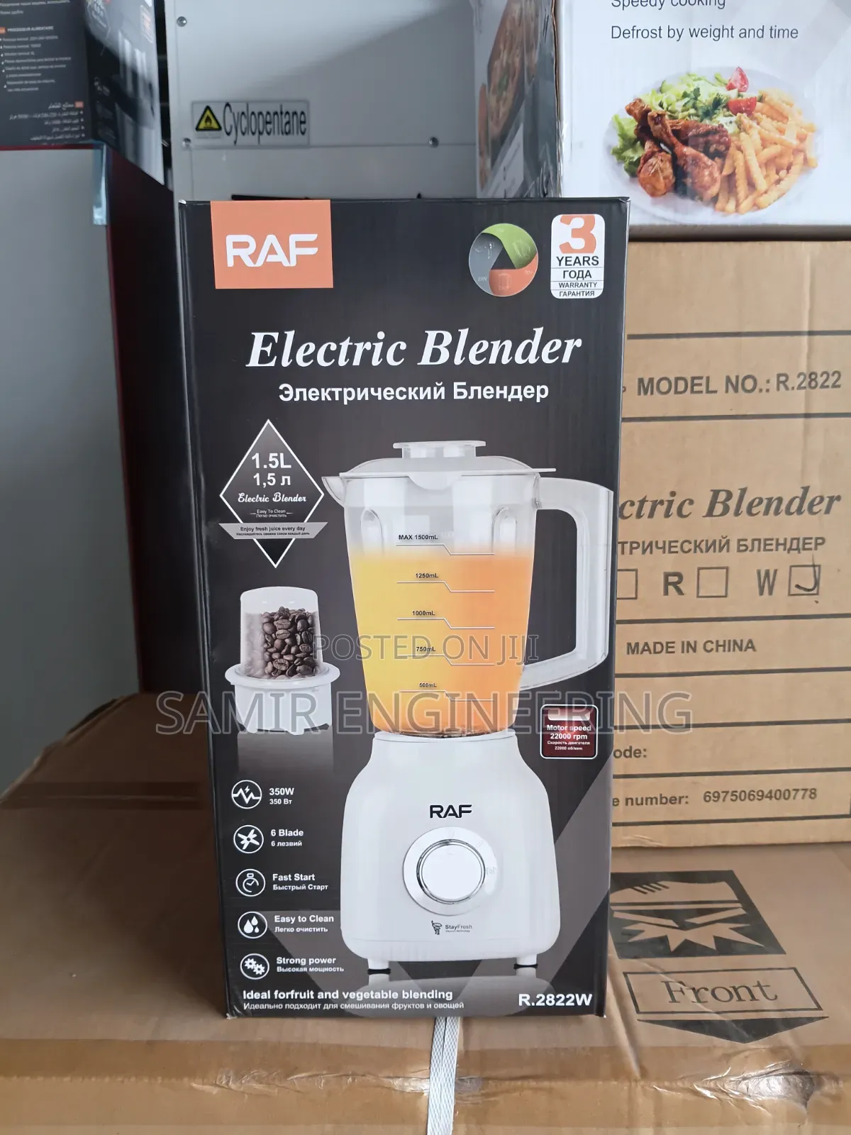Raf 2-in-1 Blender 1.5l (R.2822w): Your Ultimate Kitchen Powerhouse!
