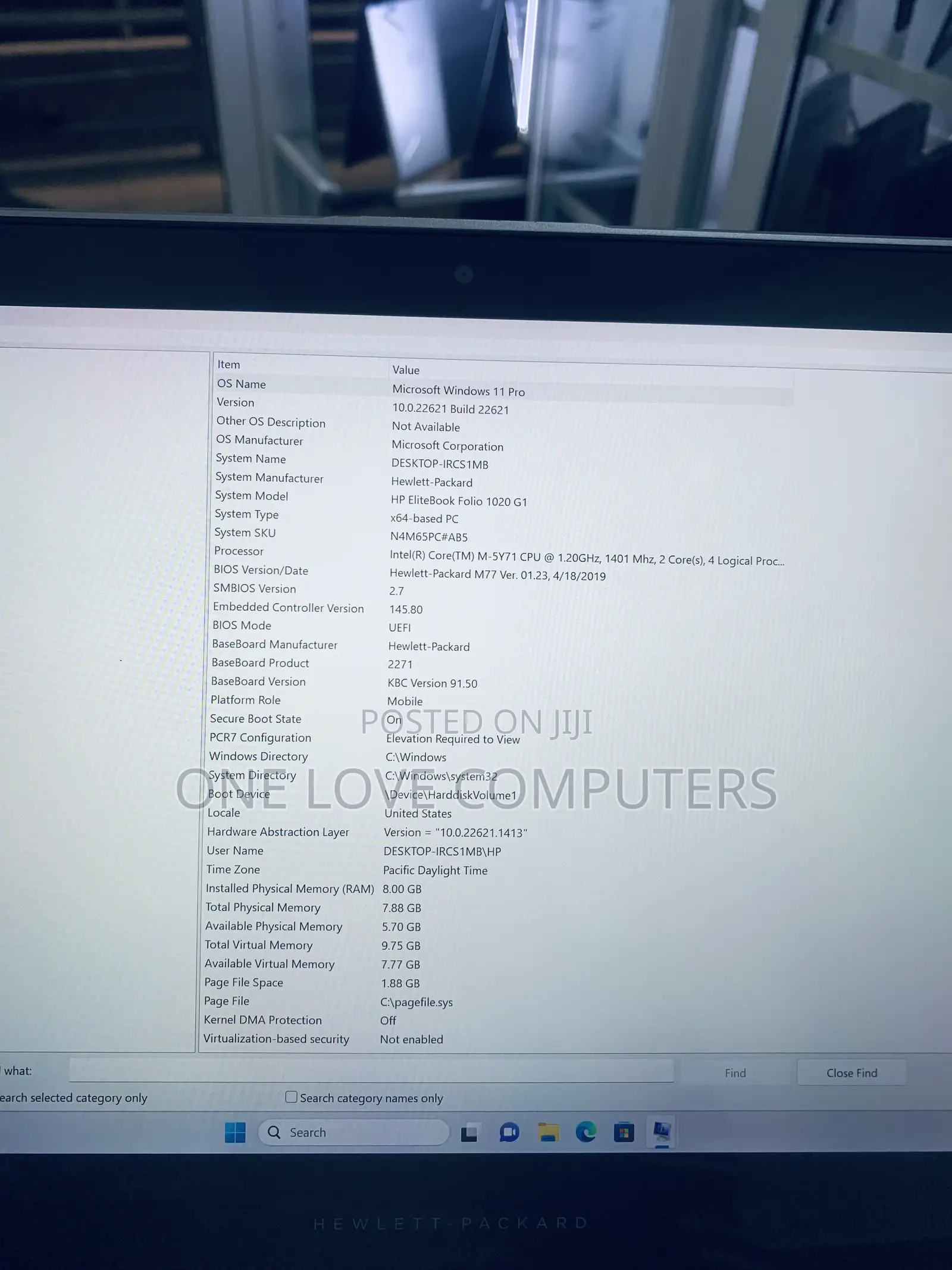 Laptop HP EliteBook Folio 1020 G1 8GB Intel Core M SSD 256GB