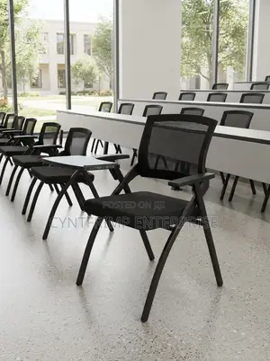 Mesh Chairs With Writing Tablets