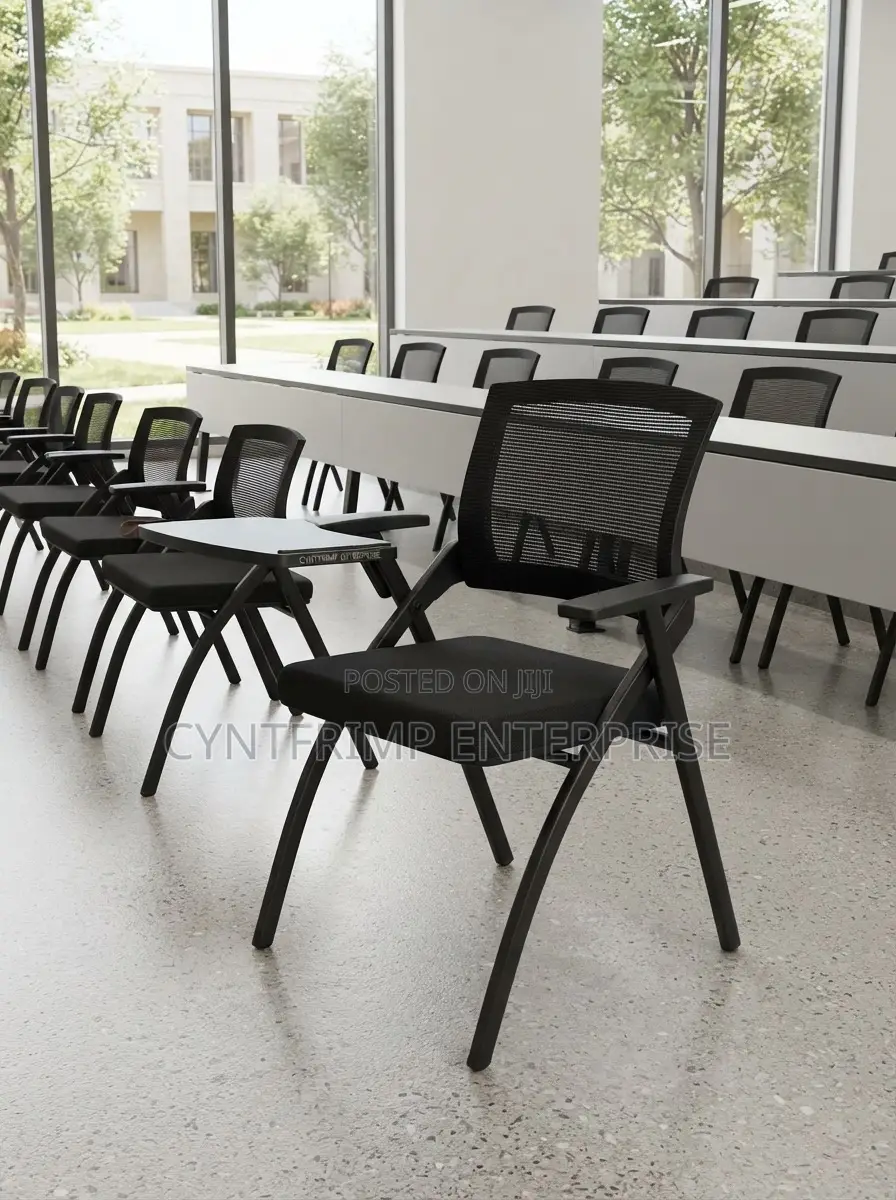 Mesh Chairs With Writing Tablets