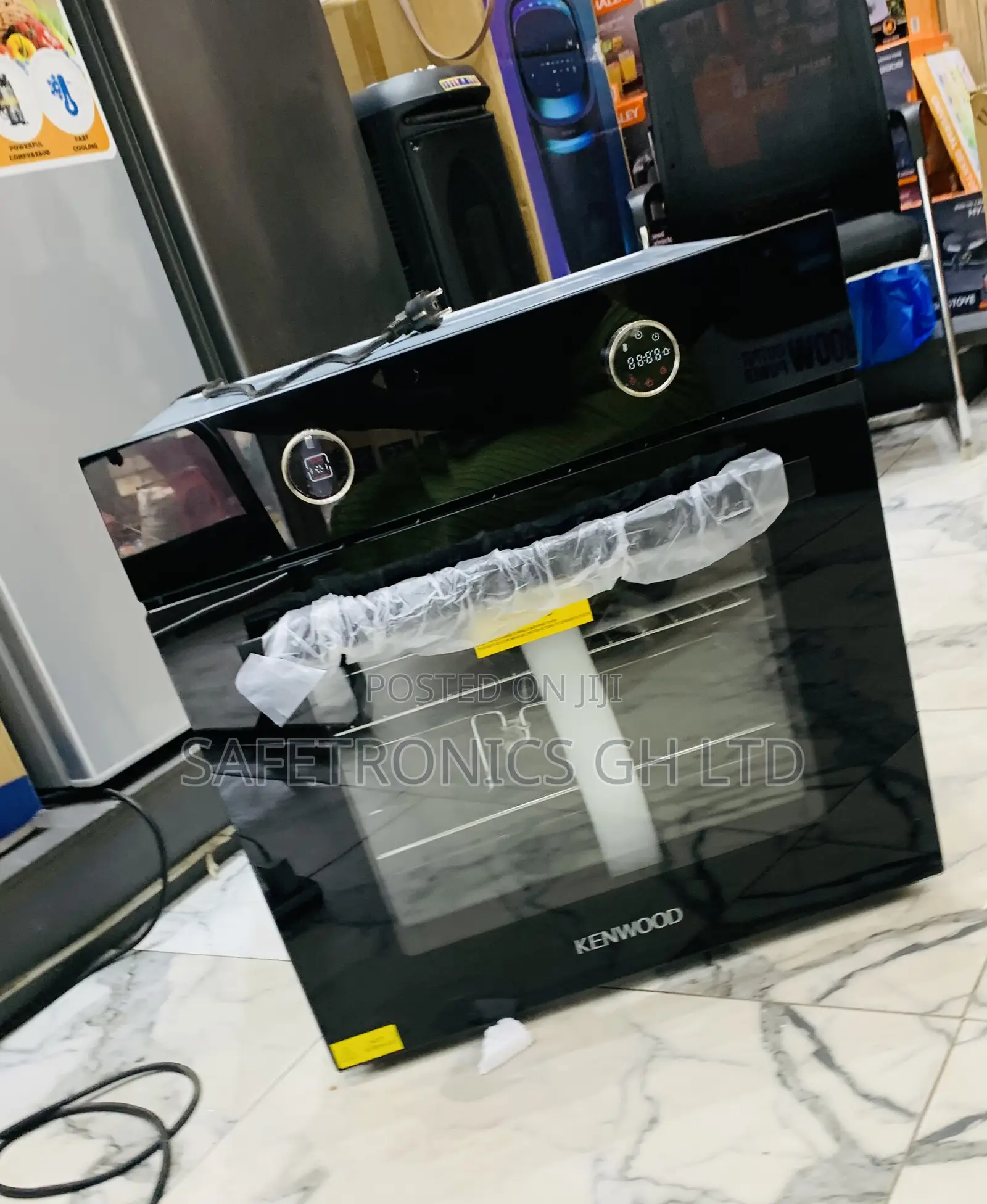 High Efficiency Sleek Black Kenwood Electric Oven