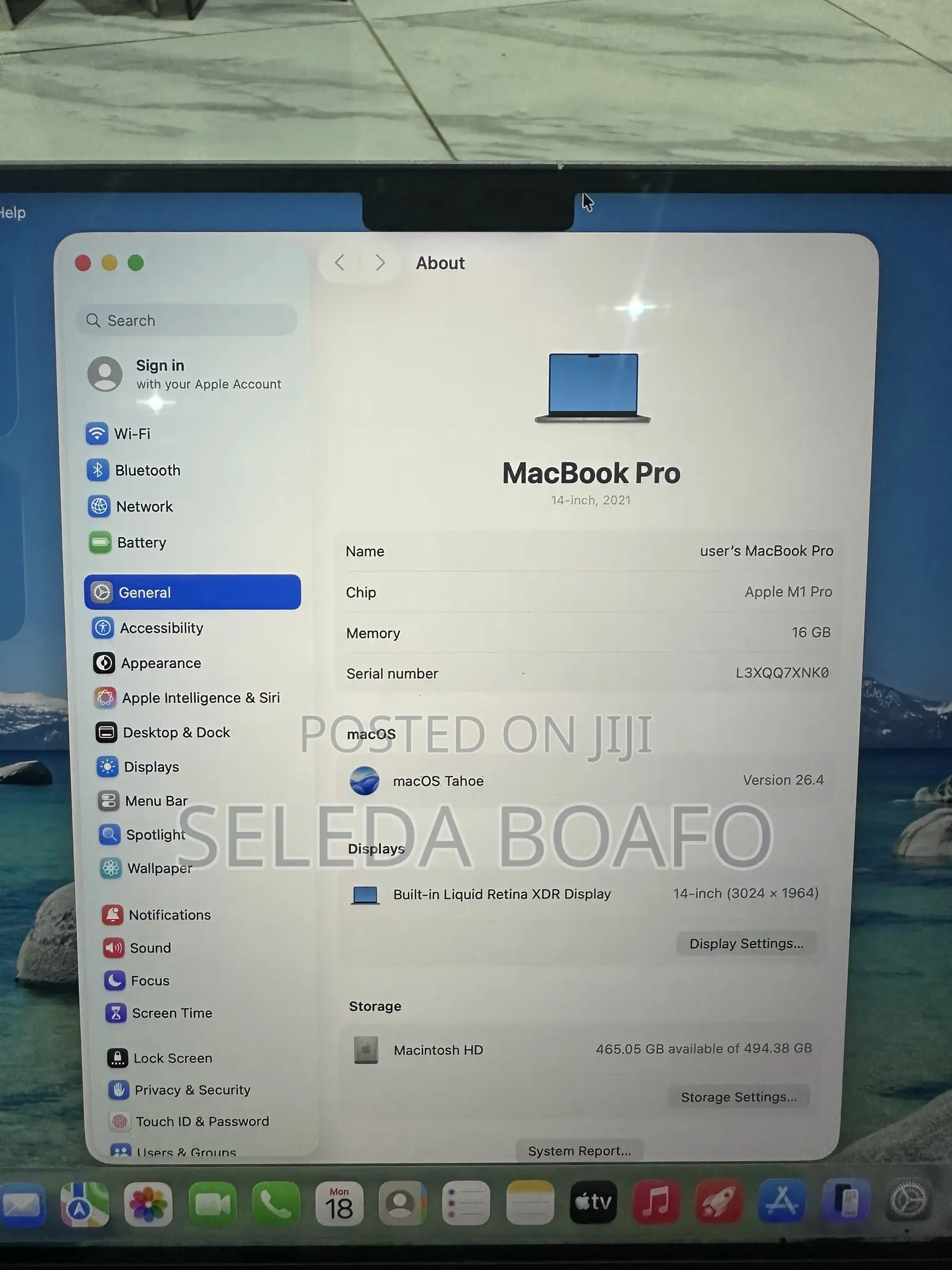 Laptop Apple MacBook Pro 2021 M1 16GB Apple M1 Pro SSD 1T