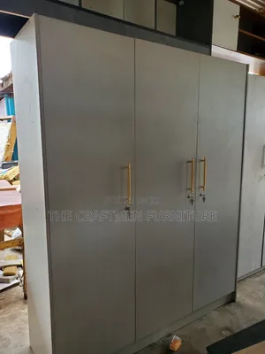Foreign Wood Laminated 3 Doors Wardrobe.