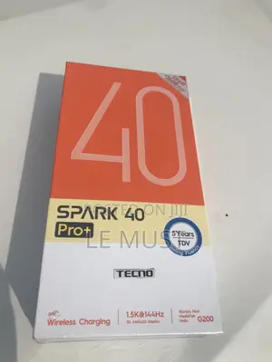 New Tecno Spark 40 Pro+ 256 GB Black