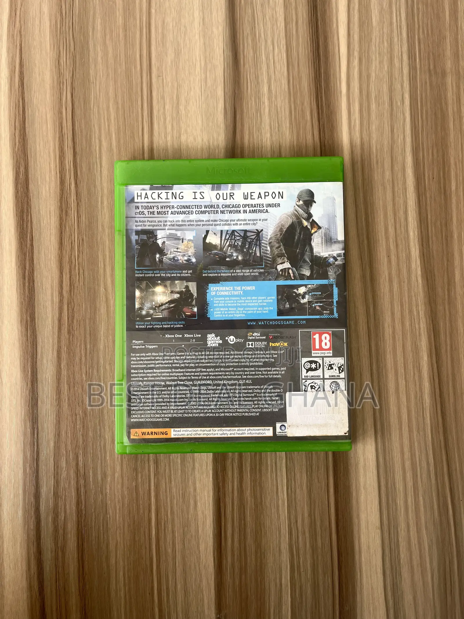 Watchdogs Xbox One/Series X Cd
