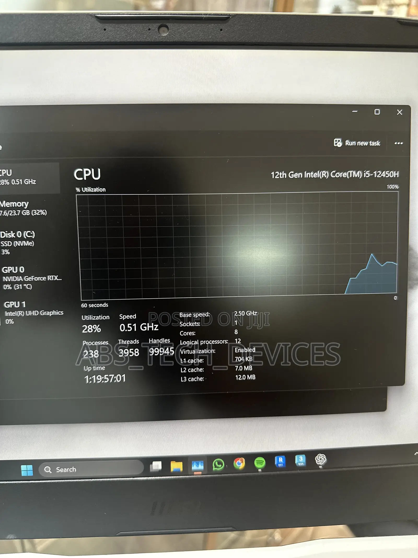 Laptop MSI MSI Sword 15 24GB Intel Core i5 SSD 512GB