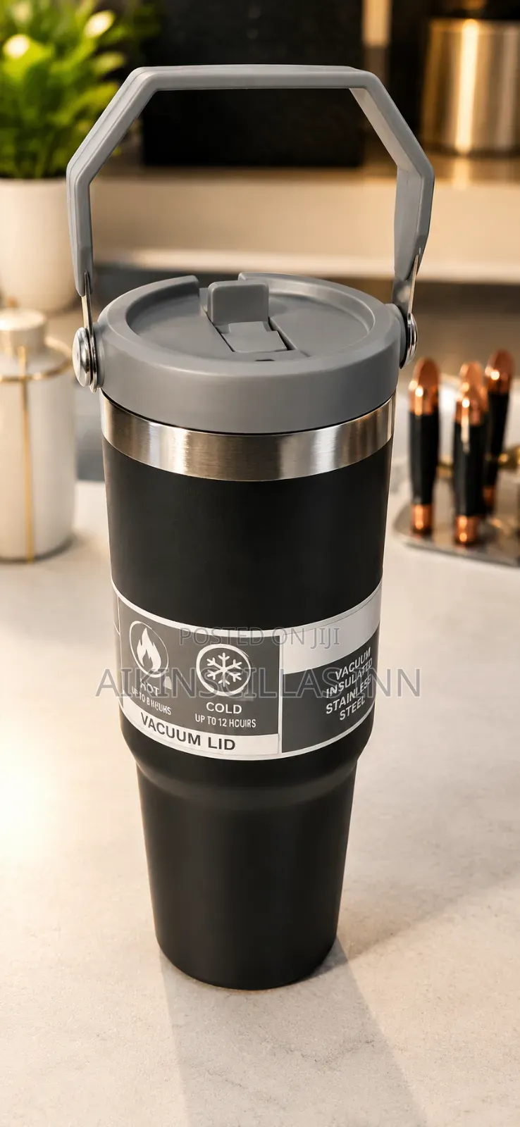 Ebony Sips Vacuum Flask