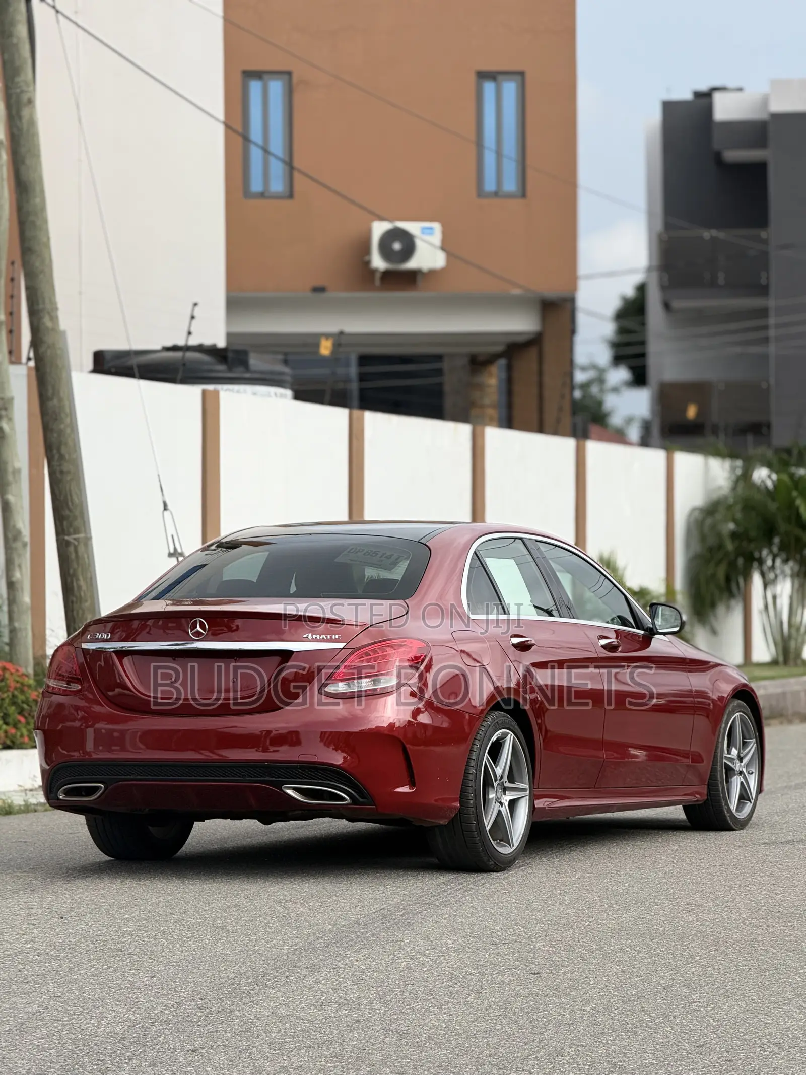 Mercedes-Benz C300 Sport 4Matic Sedan AWD (2.0L 4cyl 7A) 2017 Red