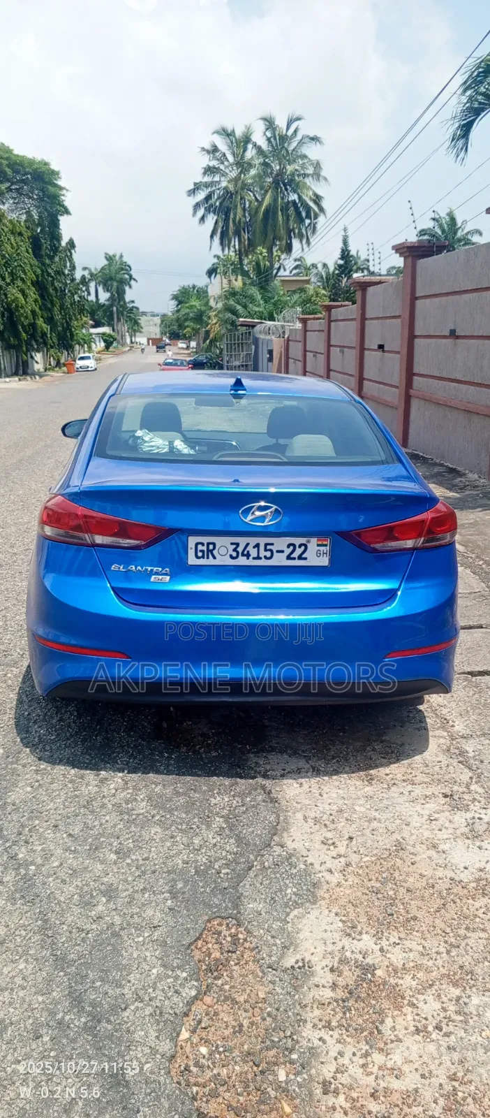 Hyundai Elantra 2017 Blue