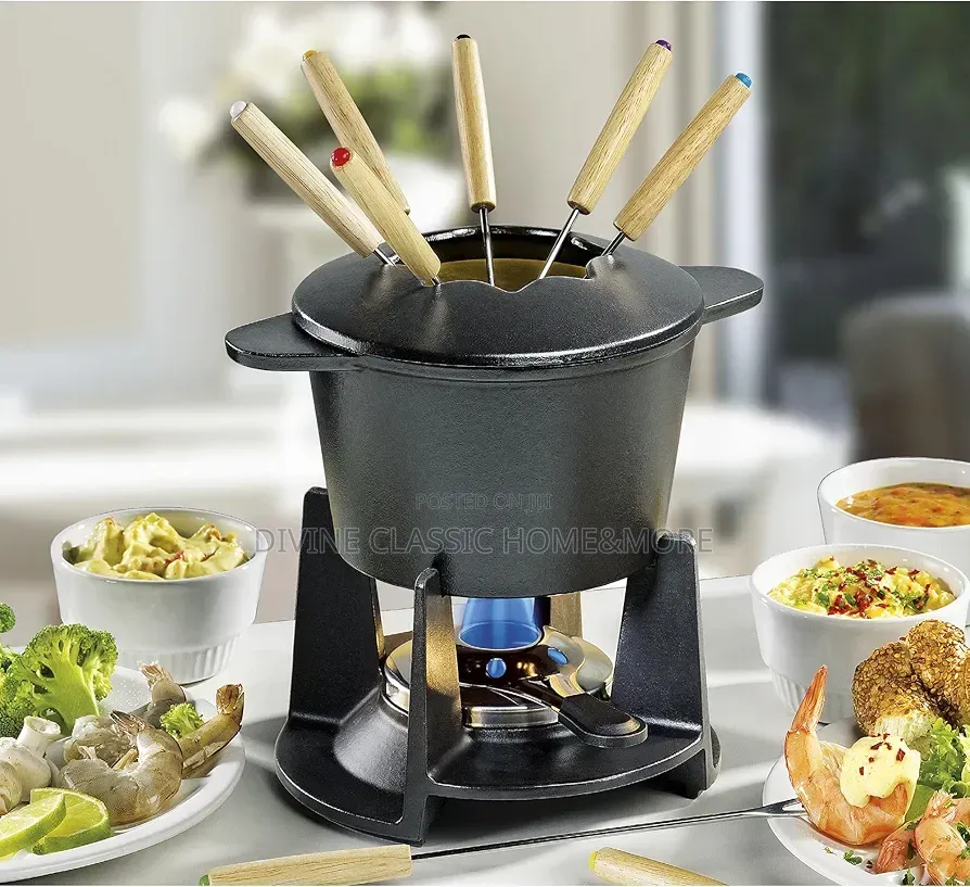 Spring Grenoble Fondue Set 18/8 Stainless Steel