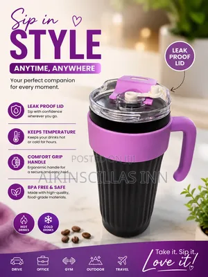 Style Insulated Cold/Hot Straw Cup