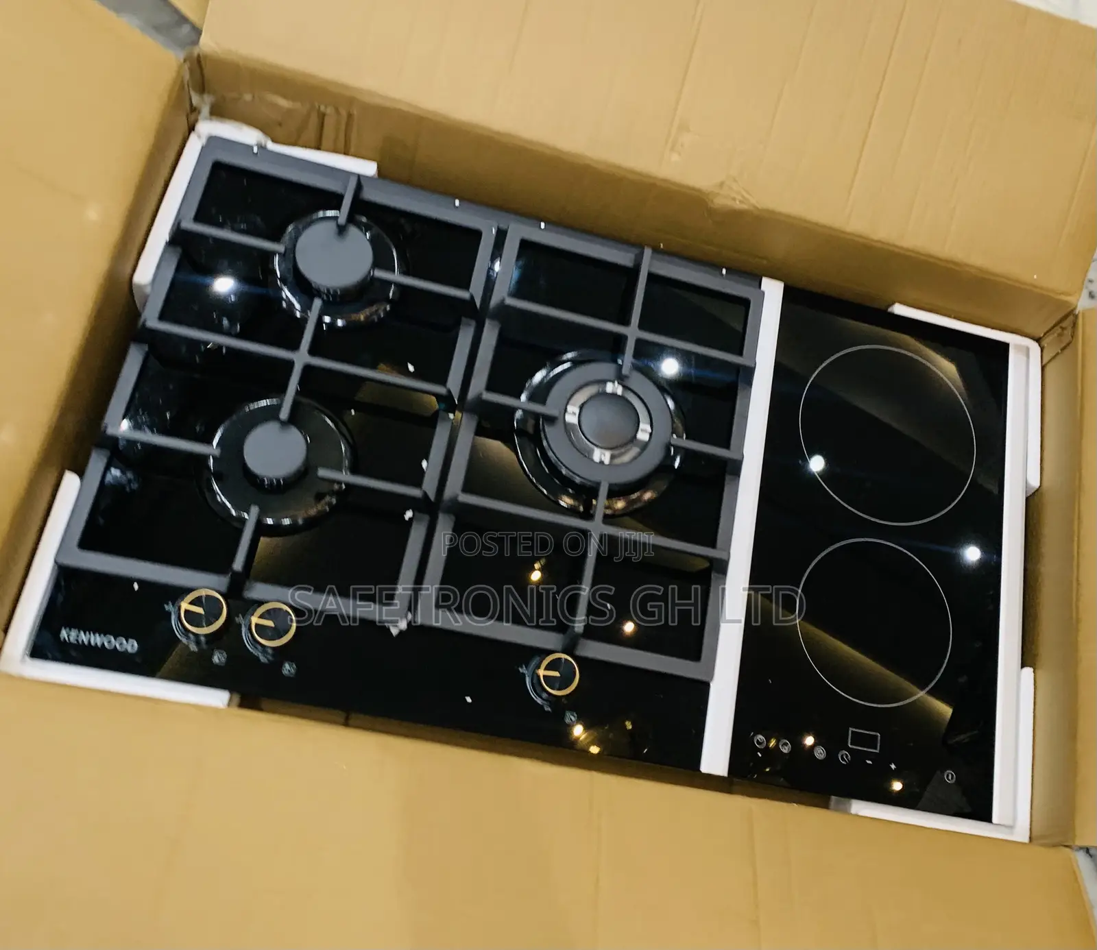 Just Order Black Kenwood 3 Gas + 2 Electric Cooker / Hob