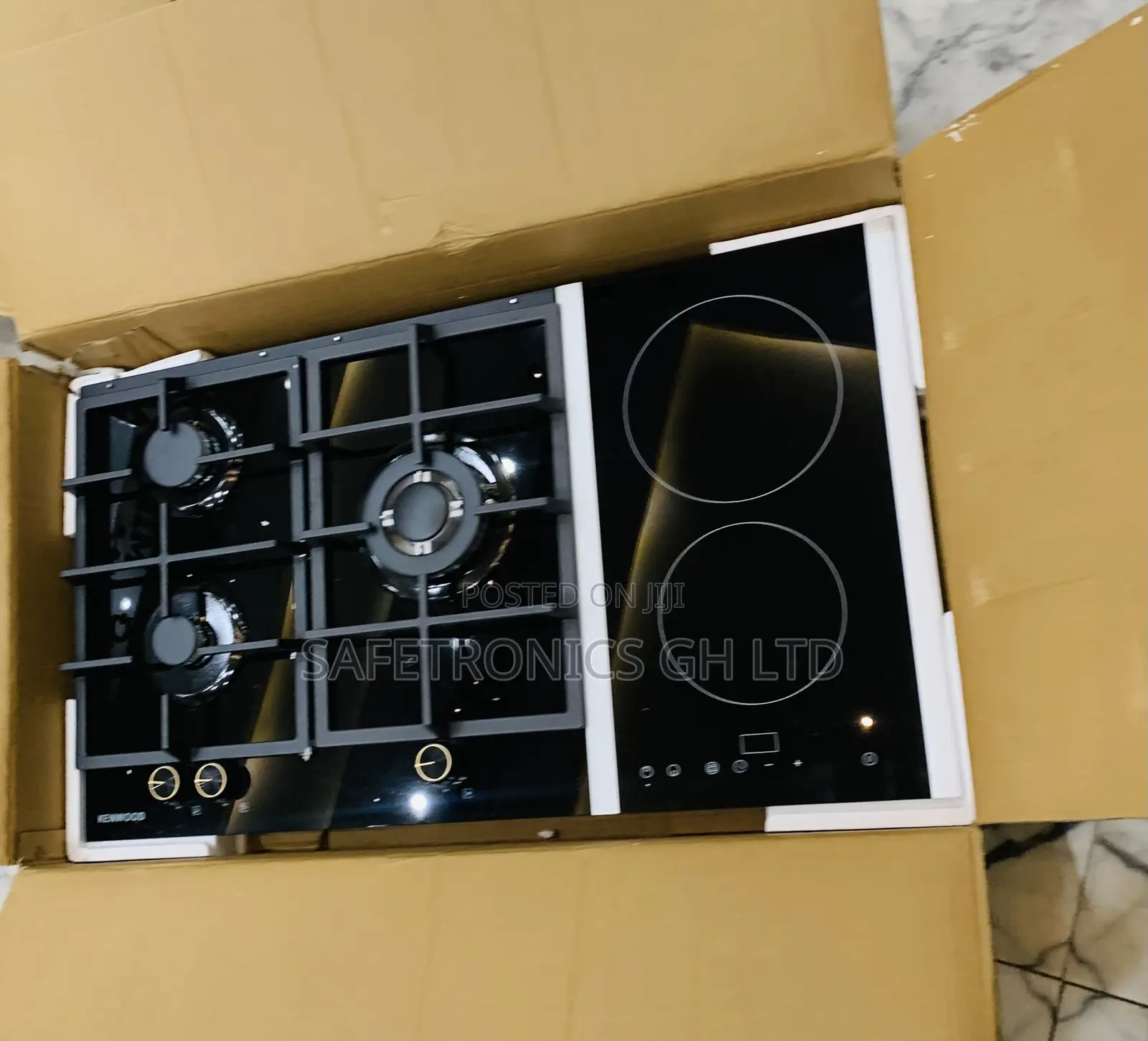Just Order Black Kenwood 3 Gas + 2 Electric Cooker / Hob