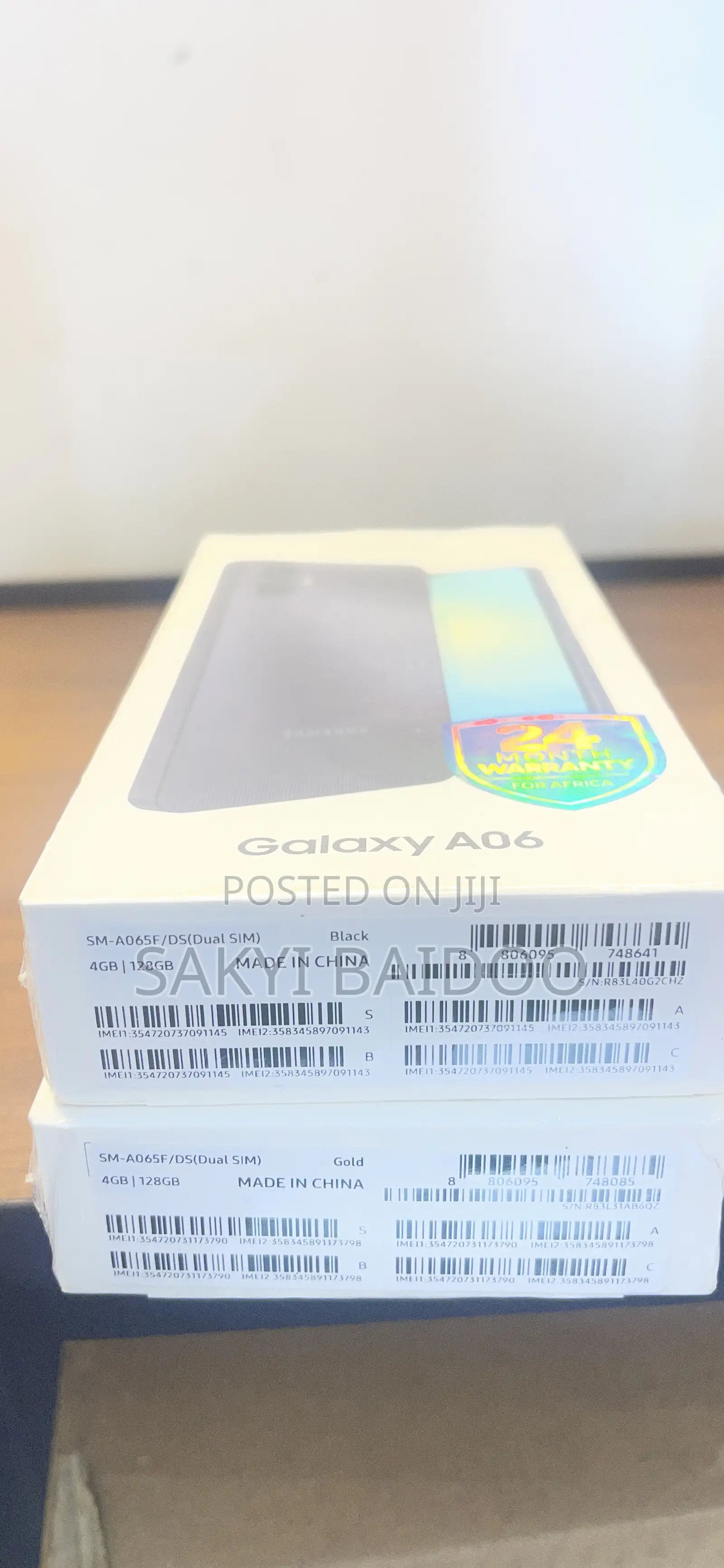New Samsung Galaxy A06 128 GB Gold