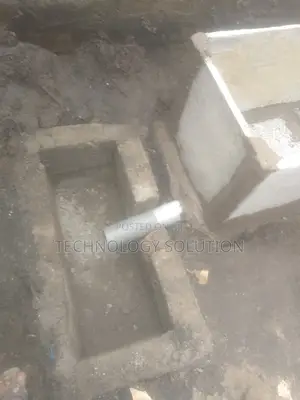 Inside Bathroom With Wc Toilet and Biodigester