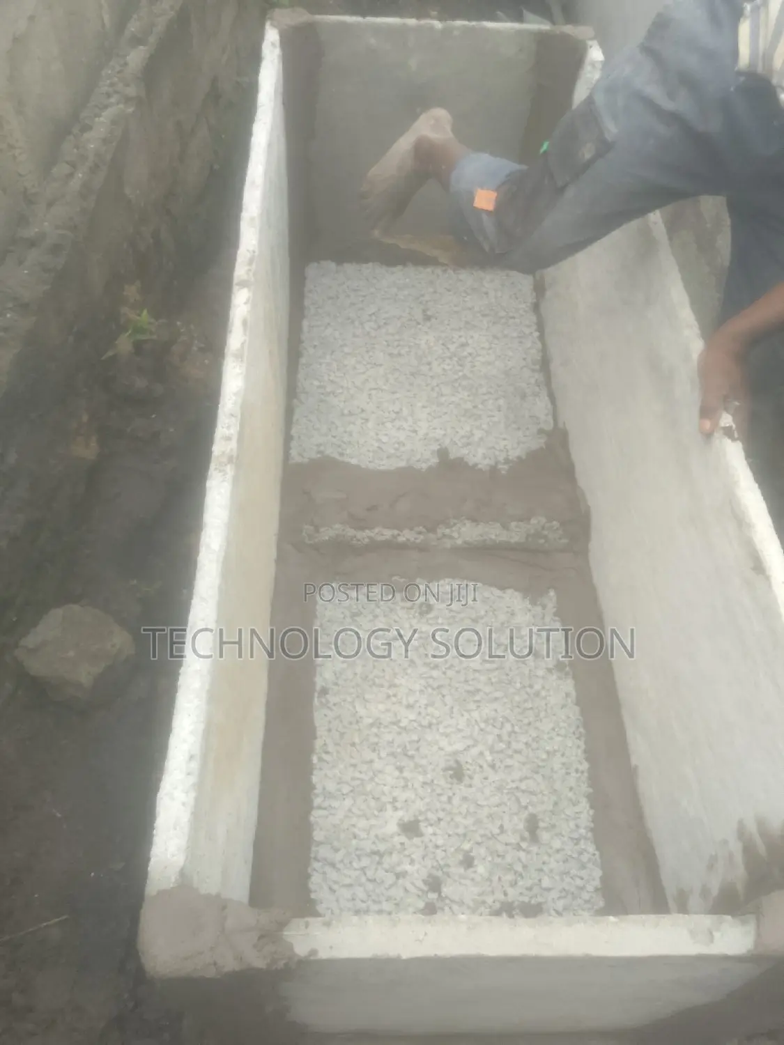 Inside Bathroom With Wc Toilet and Biodigester