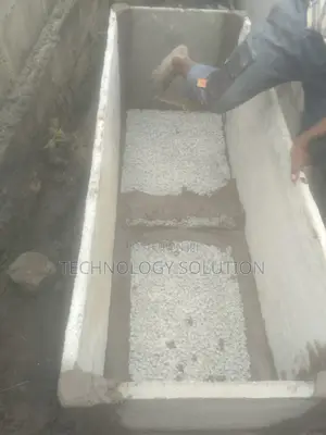 Inside Bathroom With Wc Toilet and Biodigester
